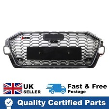 Grill For Audi A4 Sline4 B9.5 2020-2022 Honeycomb Front Grille RS4 Style Black