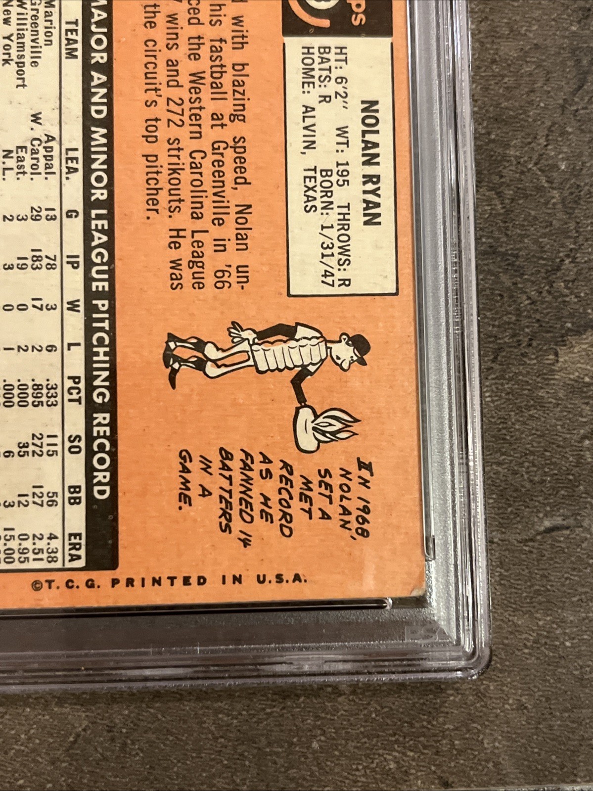 🔥🟦Nolan Ryan🟧🔥1969 Topps PSA 2 NICE! #533 Centered 1st Solo Card Mets view 15