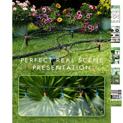 Comprehensive 240FT Garden Irrigation Kit - Weather Resistant & Easy to Install