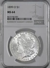 1899-O  $1  MORGAN SILVER DOLLAR  "NEW ORLEANS"  NGC MS64  #8672758-007