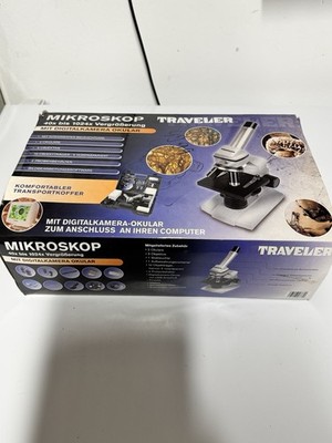 Mikroskop Traveler 40x-1024x mit Digital-Okular & Koffer