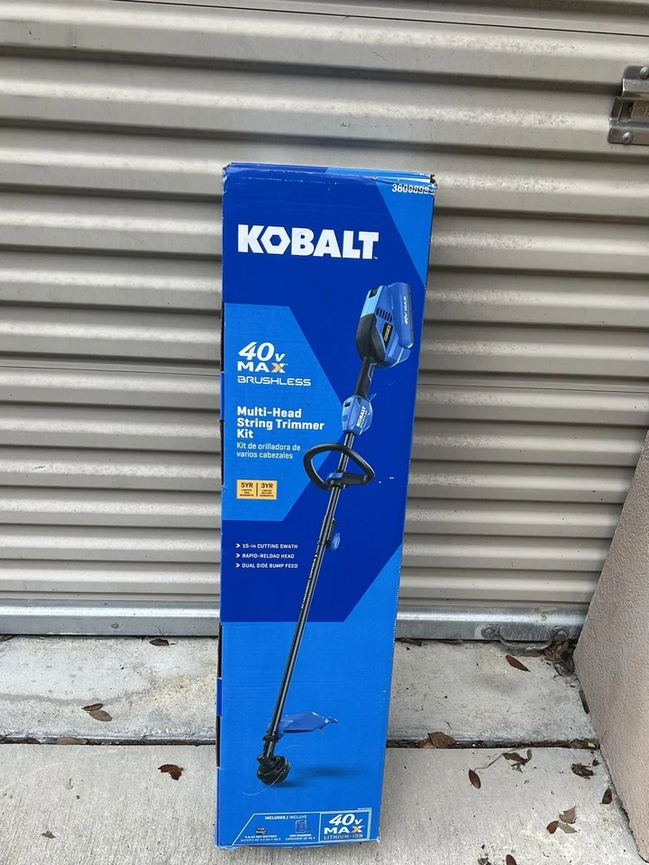 BRAND NEW Kobalt Gen4 15-in 40V Max String Trimmer Kit Model #KST1040A-03 - Image 4 of 4