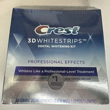 Crest 3D Whitestrips Professional White Teeth Whitening Kit, 20 Treatments