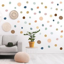 15 Sheet 300 Pcs Irregular Polka Dots Boho Wall Decal Terrazzo Boho Color