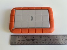 LaCie Rugged 500GB External Hard Drive USB FireWire 800 400 Orange Tested