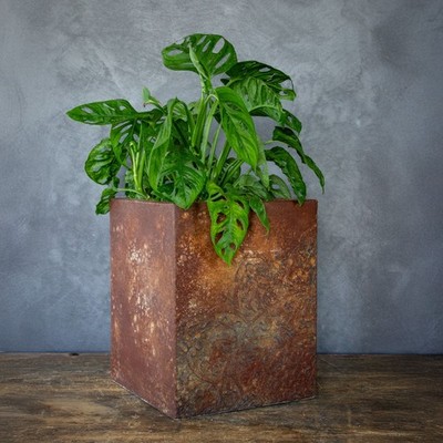 Handmade Mandala Planter 3D Texture Concrete Effect Loft Industrial Decor