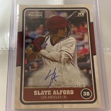 2025 ONYX “Slate Alford” On Card Auto - BLUE INK! Los Angeles Angels!