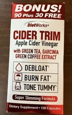 Cider Trim, Apple Cider Vinegar, 120 Capsules