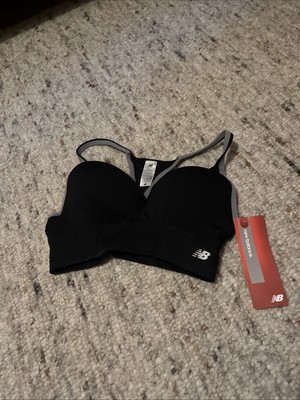 NEW BALANCE Sport BH Bustier, Gr. M schwarz Netz mit leichter Polsterung