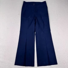 Maeve Anthropologie The Naomi Pants Womens 6 Wide Leg Flare High Rise Blue Flaw