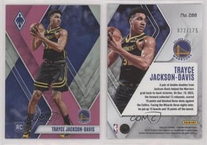 2023-24 Panini Phoenix Rookies Pink /175 Trayce Jackson-Davis #288 Rookie RC