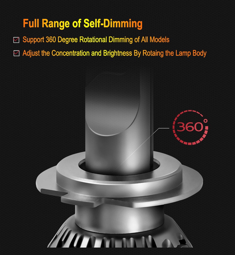 For Mercury Cougar Coupe 1999-2002 LED Headlight High + Low Bulbs Conversion Kit thumbnail 14