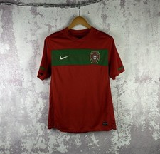 Vintage Nike Portugal FC Soccer Jersey 2010-11 Away Football Shirt Red Size M
