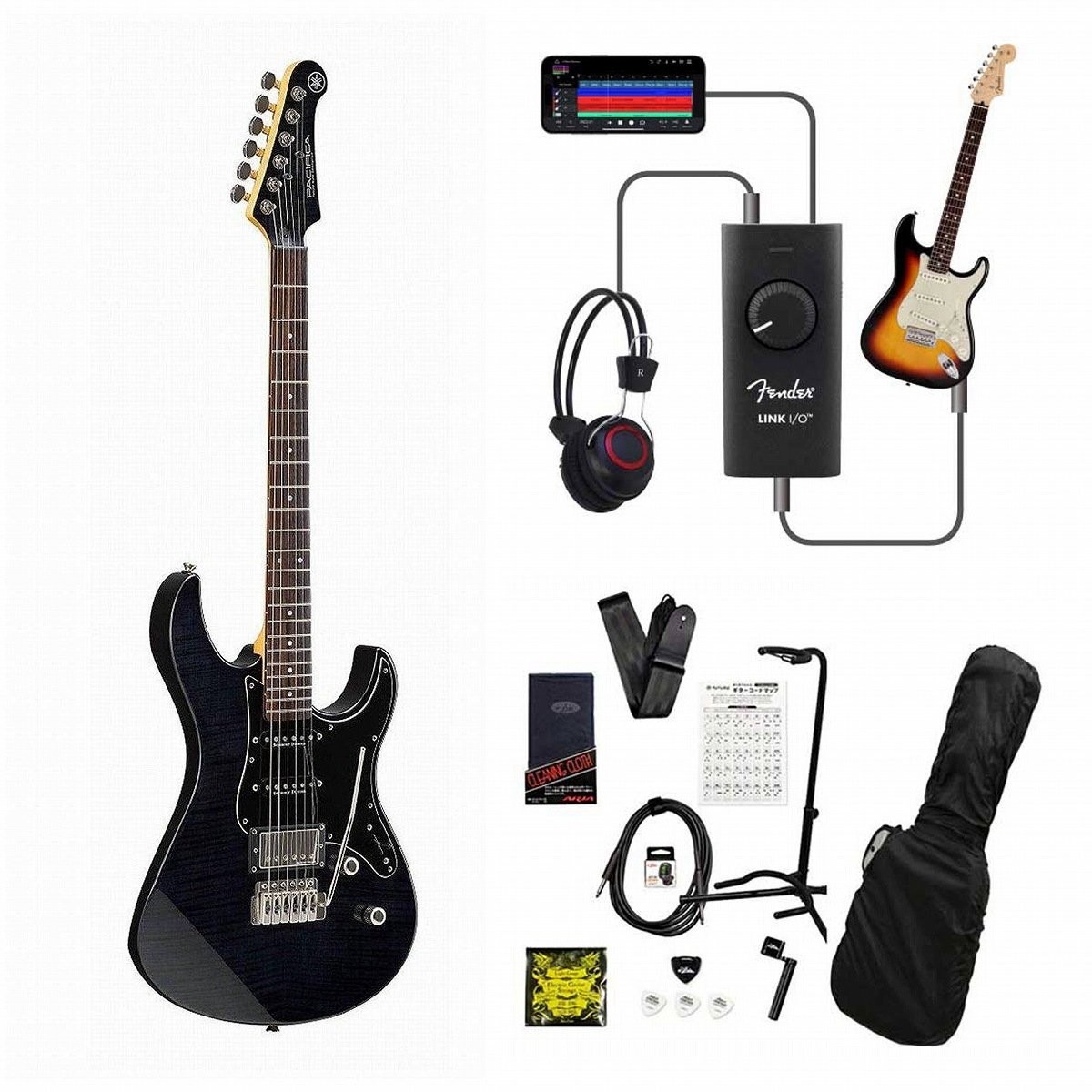 YAMAHA Pacifica 612 VII FM Translucent Black Improve your