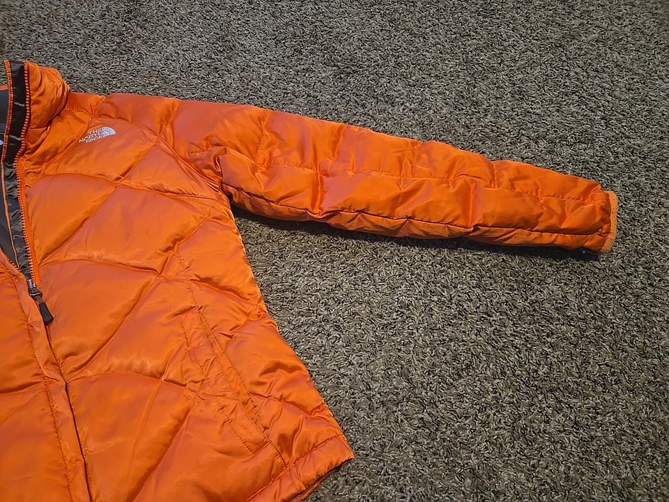 Chaqueta acolchada The North Face Aconcagua plumón de ganso 550 naranja para mujer Foto 3 de 4