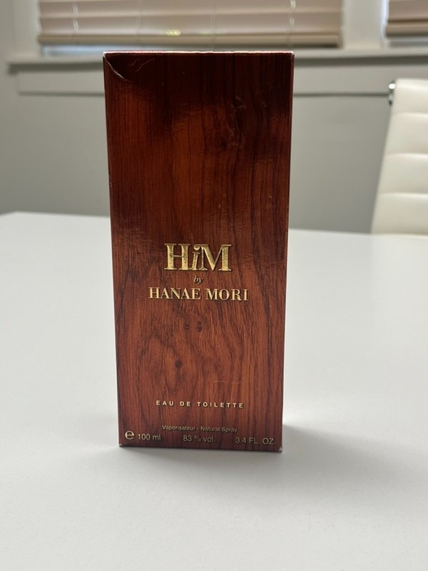 Hanae Mori HIM 3.4oz Eau de Parfum Spray For Men Brand New In Box RARE