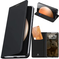 HandyhüLle Mit Klappe FüR Galaxy S25 Fe Dux Ducis Case Cover Etui HüLle Schwarz