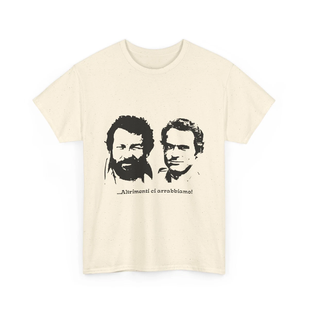 Maglietta Terence Hill Con Autografo Ricamato – 100% Cotone, Ufficiale E Originale, Colore Nero - 2