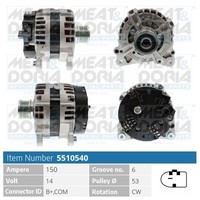 Meat & Doria Generator FüR Audi A4 Avant 8K5 B8 2.0 TDI Q5 8RB 8R Seat Exeo ST