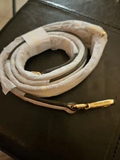  Michael Kors  White Leather Gold Hardware Shoulder Crossbody Handbag Strap New