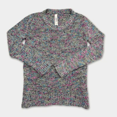Strickpullover Damen Gr. S Pull&Bear Grau Bunt Herbst Winter sehr gut