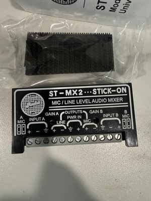RDL ST-MX2 Two Channel Mic / Line Audio Mixer - New In Box