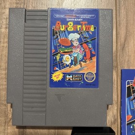 Vintage BurgerTime NES Nintendo Game W/Manual 1987