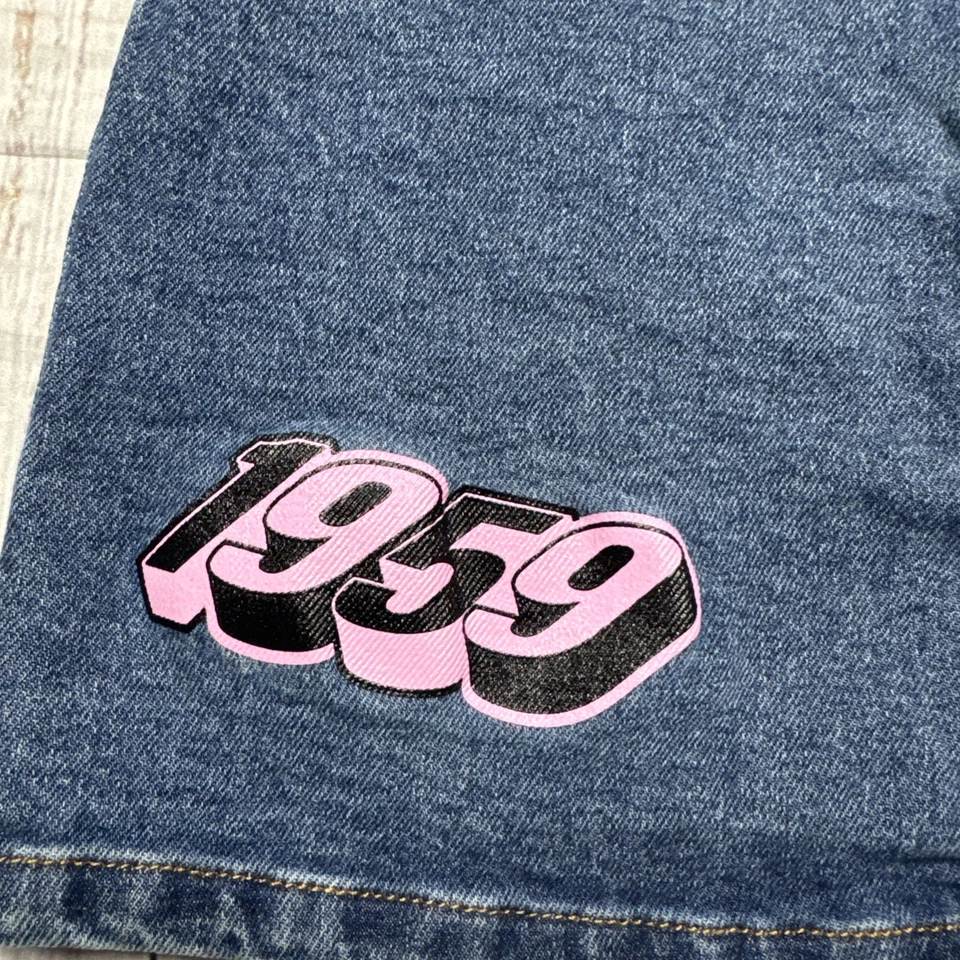 SAIA JEANS BARBIE NOVA COM ETIQUETAS MENINAS TAMANHO 6 ADESIVO JEANS STRETCH - Imagem 2 de 4