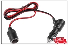 12V 24V Car Cigarette Lighter Plug to Socket Power Cable with On Off Switch, Car