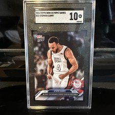 2024 Topps Now Olympic Games Stephen Curry #22 SGC 10 Warriors