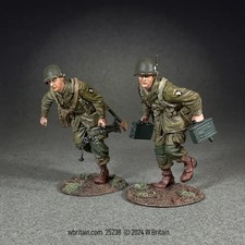 W Britain 25238 - Displacing U.S. 101st Airborne M1919 Crew