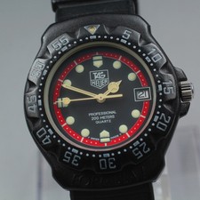 TAG Heuer Formula 1 383.513 Black Red Dial 200m Quartz 37mm Men
