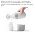 Bololo Portable Liquid Warmer BL-1235KJ Bottle 520mL Rechargeable Gray White