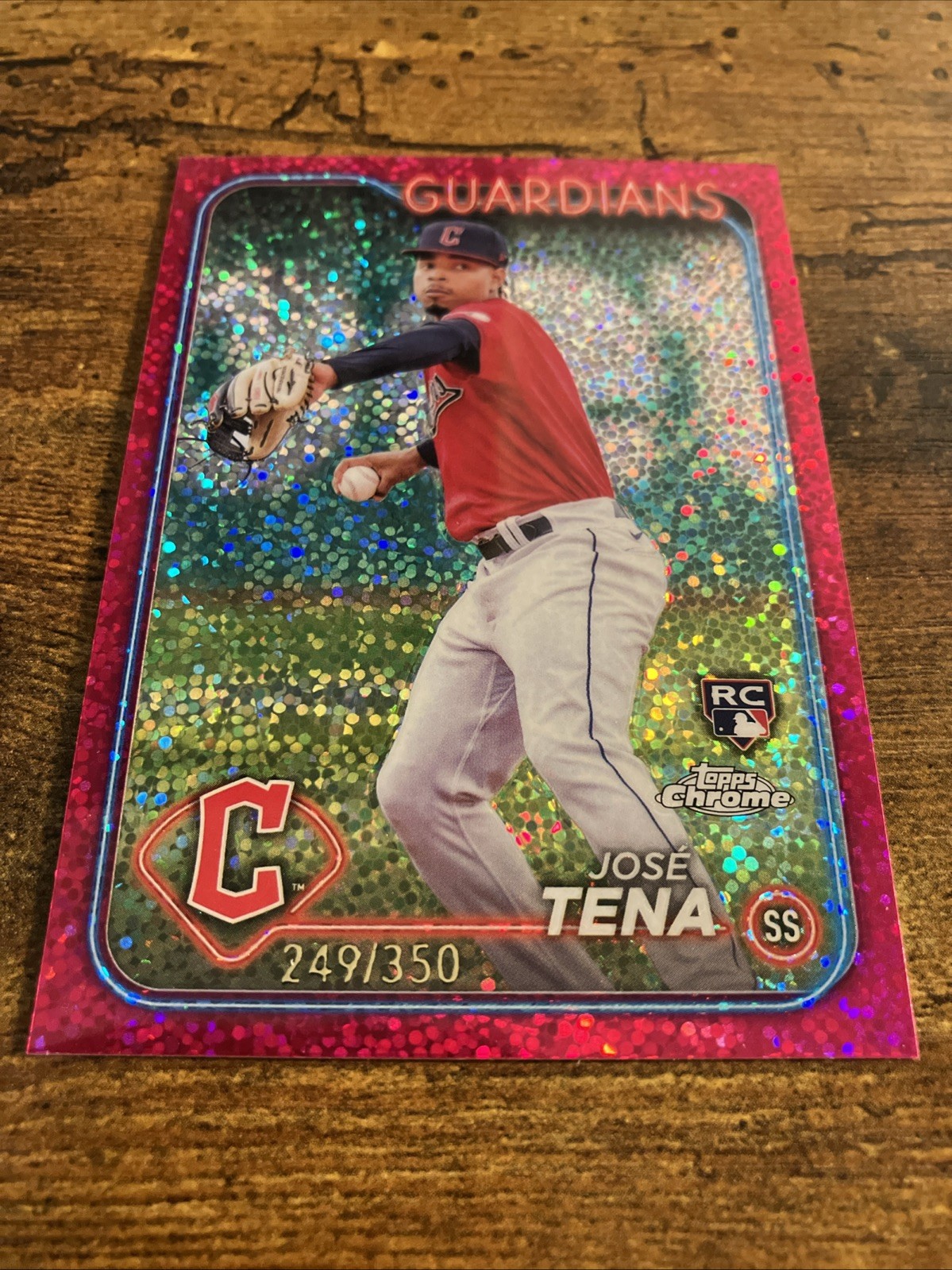 2024 Topps Chrome - Jose Tena #29 Magenta Speckle Refractor /350 (RC)