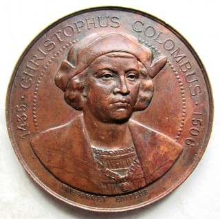 1892 93 World's Columbian Exposition MASSONNET Medal 50mm Bronze Eglit 99