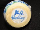 M.A. HADLEY VTG POTTERY SUGAR & CREAMER FARMERS WIFE AND COW ~ VIVID BLUE COLOR — photo 9