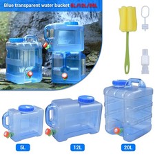 Wasserkanister Beh&auml;lter Wassertank mit Deckel und Hahn Camping Deckel 5l-12l-20l