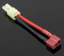 Mini-Tamiya Male to Female T-Plug (Deans' Style) Adapter with 5CM 16awg Wire