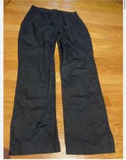 vintage black womens cotton pants tailored in Hong Kong 26 x 23.5