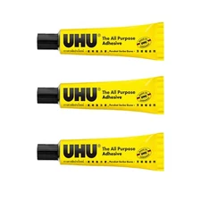 3 x UHU All Purpose Glue 7ml Extra Strong Clear Adhesive