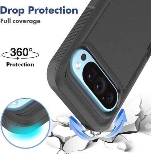 Funda trasera rígida antideslizante resistente resistente a prueba de golpes para Google Pixel 9 Pro XL/9A - Imagen 12 de 40
