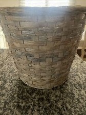 Wicker Whitewash Basket Plant Pot Large