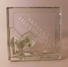 Spectacular Vintage Czech Huge Clear FIGURINE with ALPHORN Art Glass Paperweight — photo 6