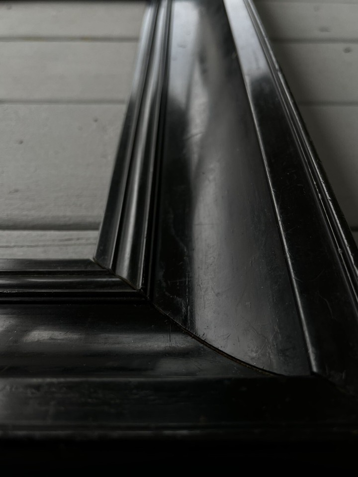 Antique Dutch Style Black Ebonized Wood Picture Art Frame 12 x 18