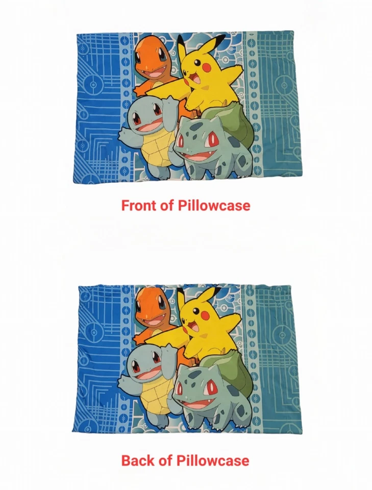 POKEMON EDREDÓN DOBLE Y 1 funda de almohada ~ TIENE DEFECTOS - LEER DESCRIPCIÓN Y VER FOTOS Foto 4 de 4