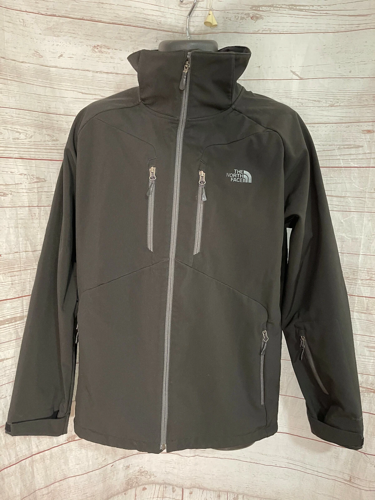 The North Face Men’s Black Full Zip Windbreaker Jacket Size M