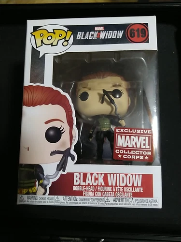 Funko Pop! Marvel BLACK WIDOW #619 Marvel Collector Corps Exclusive Bobble-head
