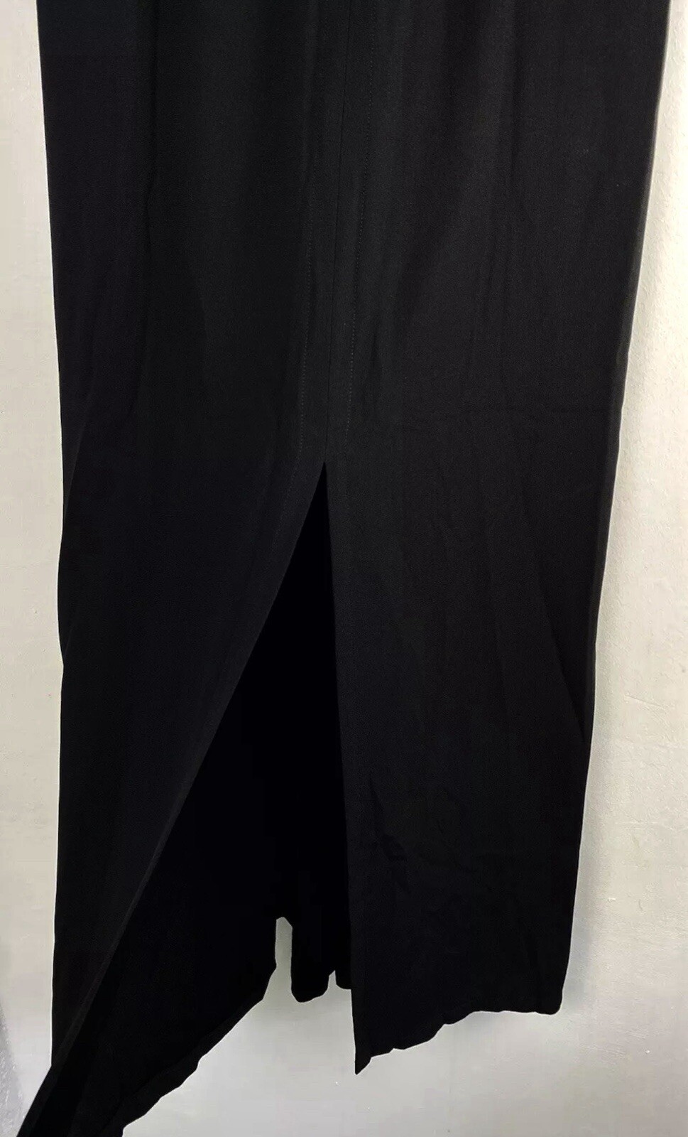 Maxi gonna float nera vintage YVES SAINT LAURENT variante taglia 40 UK 28"