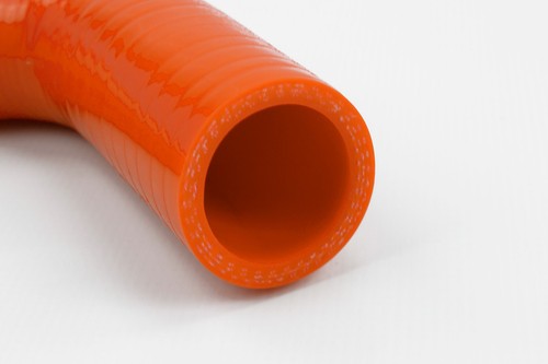 Silicone Intercooler Hoses fit Land Rover Defender 200TDI Stoney Racing Orange - Picture 4 of 4