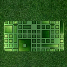 Custom Personalized License Plate Auto Tag With Stunning Green Pattern Design